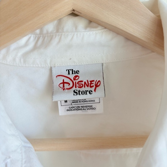 Vintage Disney Store Winnie The Pooh Embroidered Button front Cotton Shirt M - Picture 2 of 8